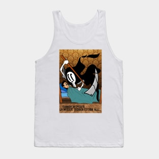 cuando despertó la muerte todavia estaba alli, woke up and the death still be ecopop dead skull with a smile art Tank Top